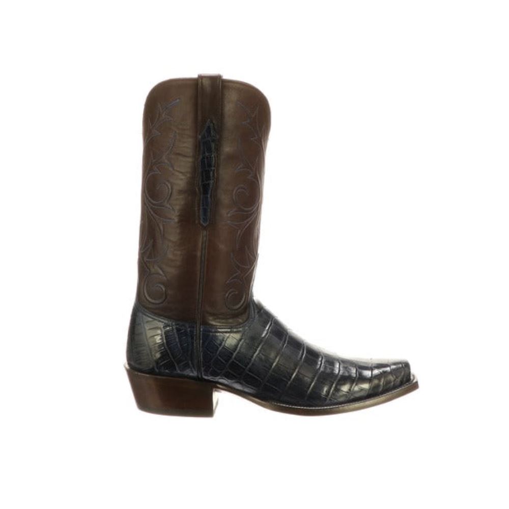 Lucchese Cruz - Navy + Chocolate