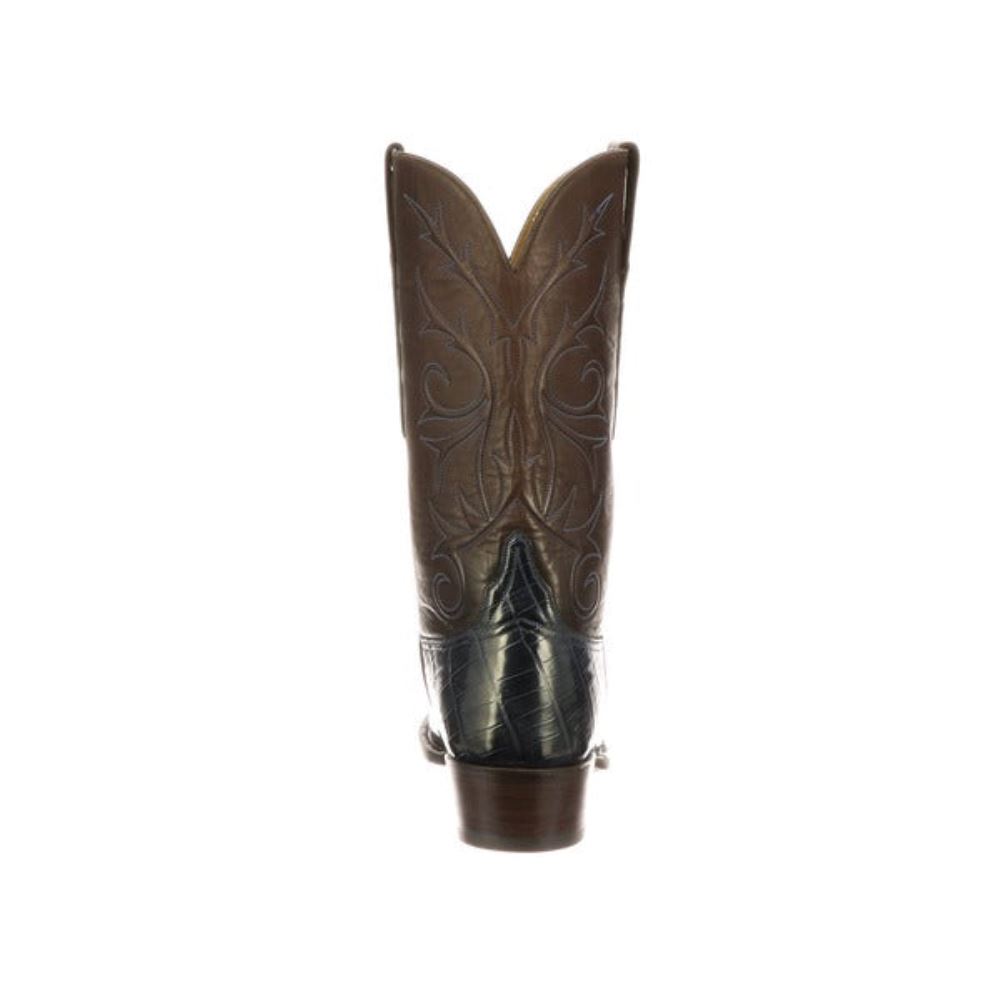 Lucchese Cruz - Navy + Chocolate