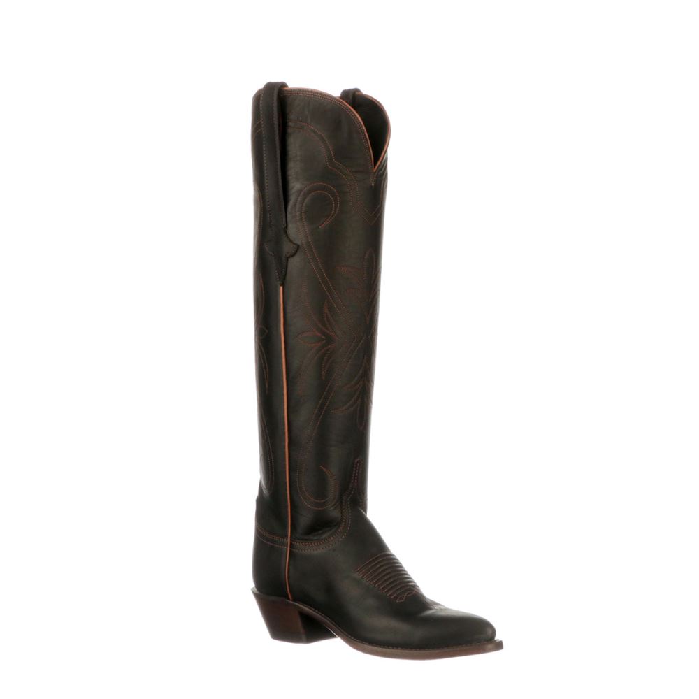 Lucchese Saltillo Tall - Black + Cognac