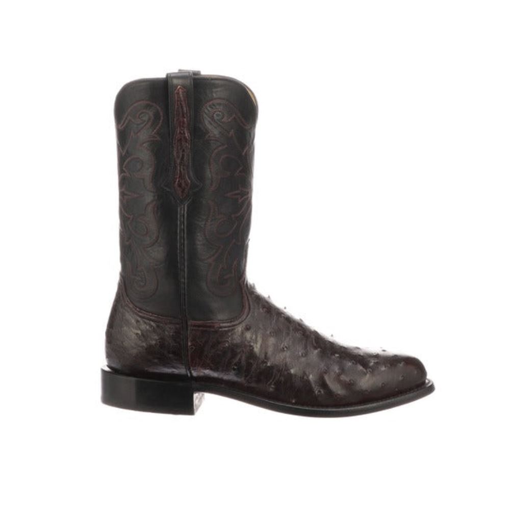 Lucchese Hudson - Black Cherry + Black