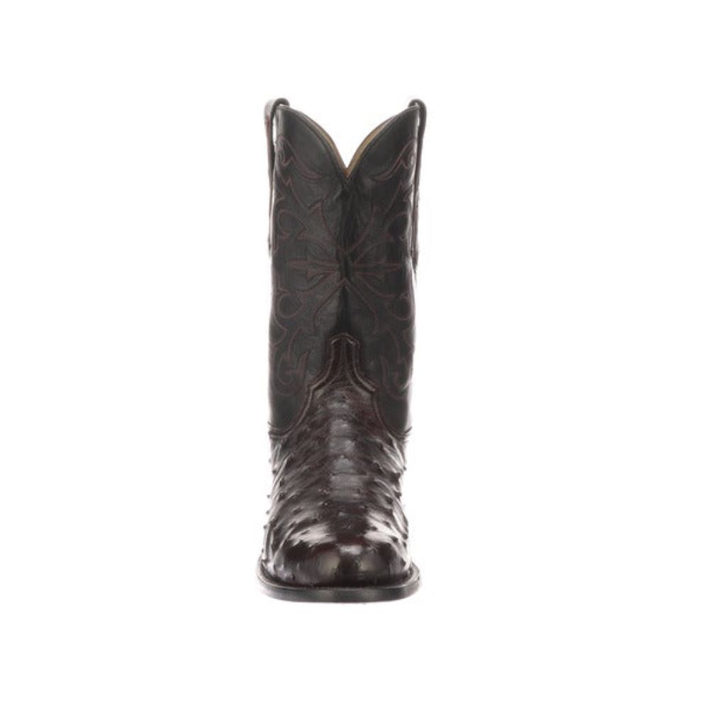 Lucchese Hudson - Black Cherry + Black