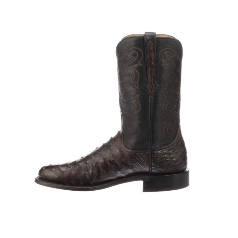 Lucchese Hudson - Black Cherry + Black