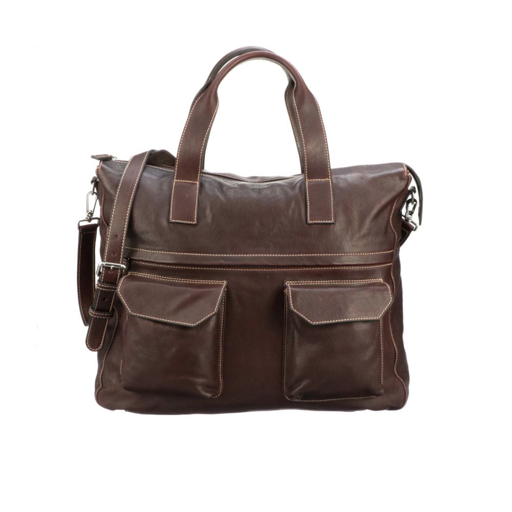 Lucchese COSIMO TRAVEL TOTE - ESPRESSO