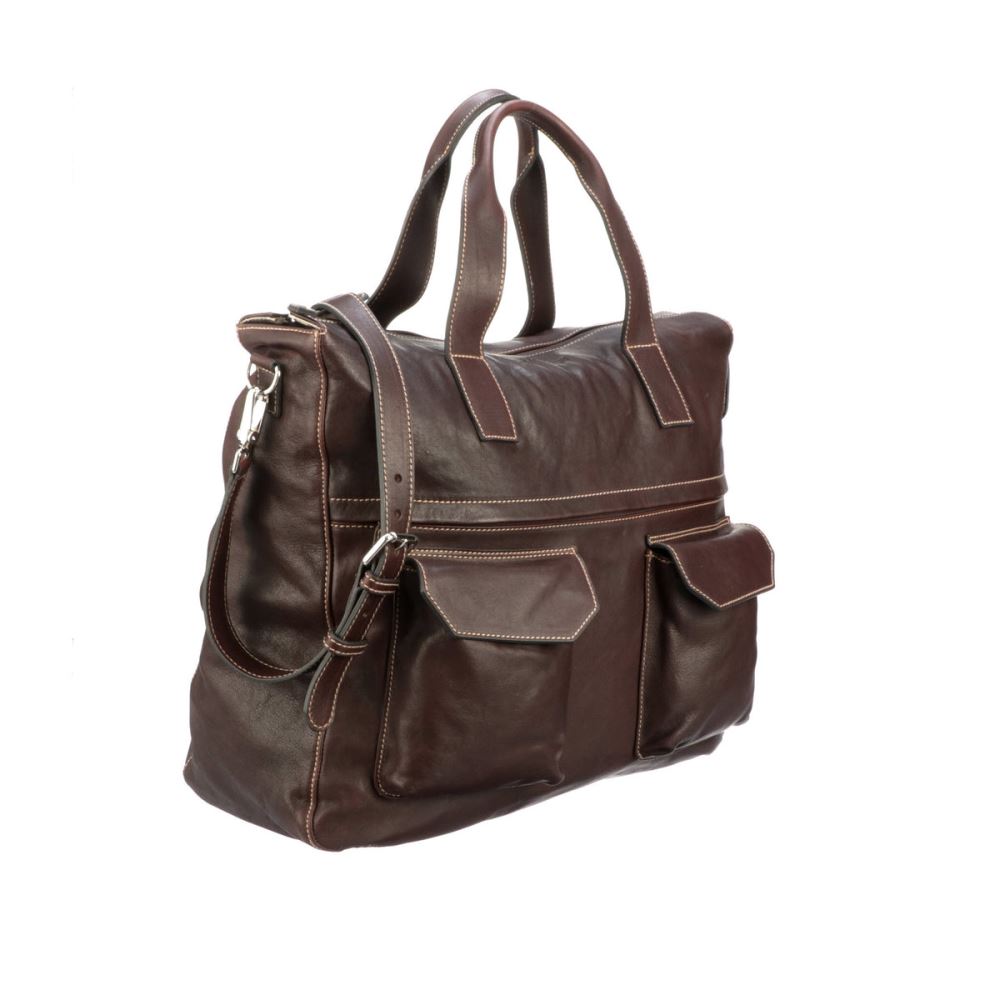 Lucchese COSIMO TRAVEL TOTE - ESPRESSO