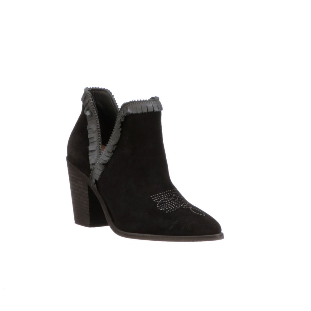 Lucchese Alma Suede - Black