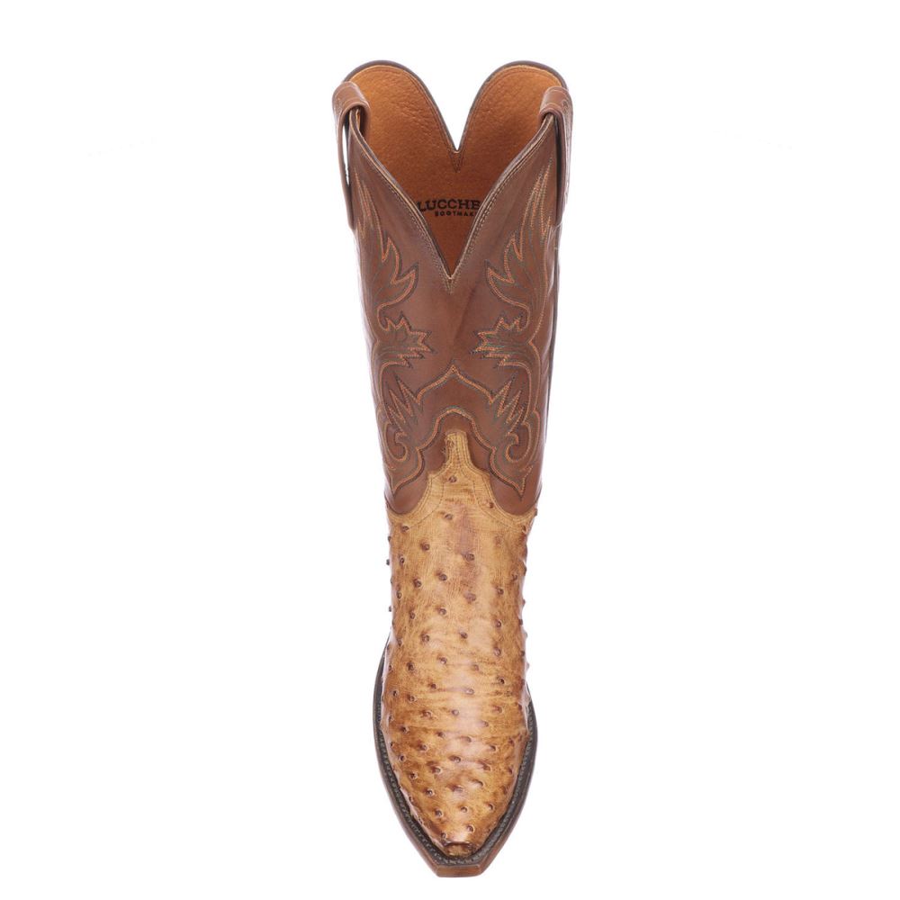 Lucchese Dolly - Barnwood + Tan