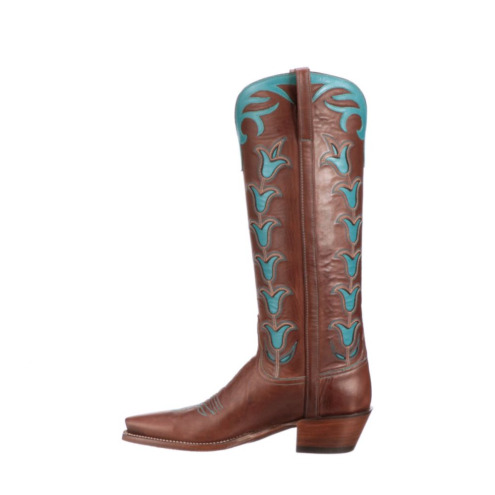 Lucchese Ladies Tall Tulip - Tan