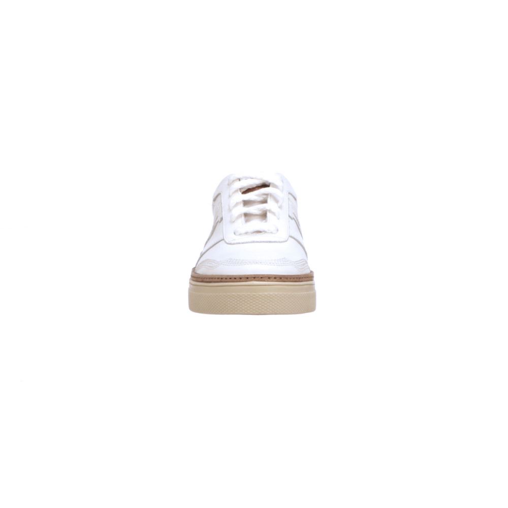 Lucchese Double L Lace Up Sneakers - White