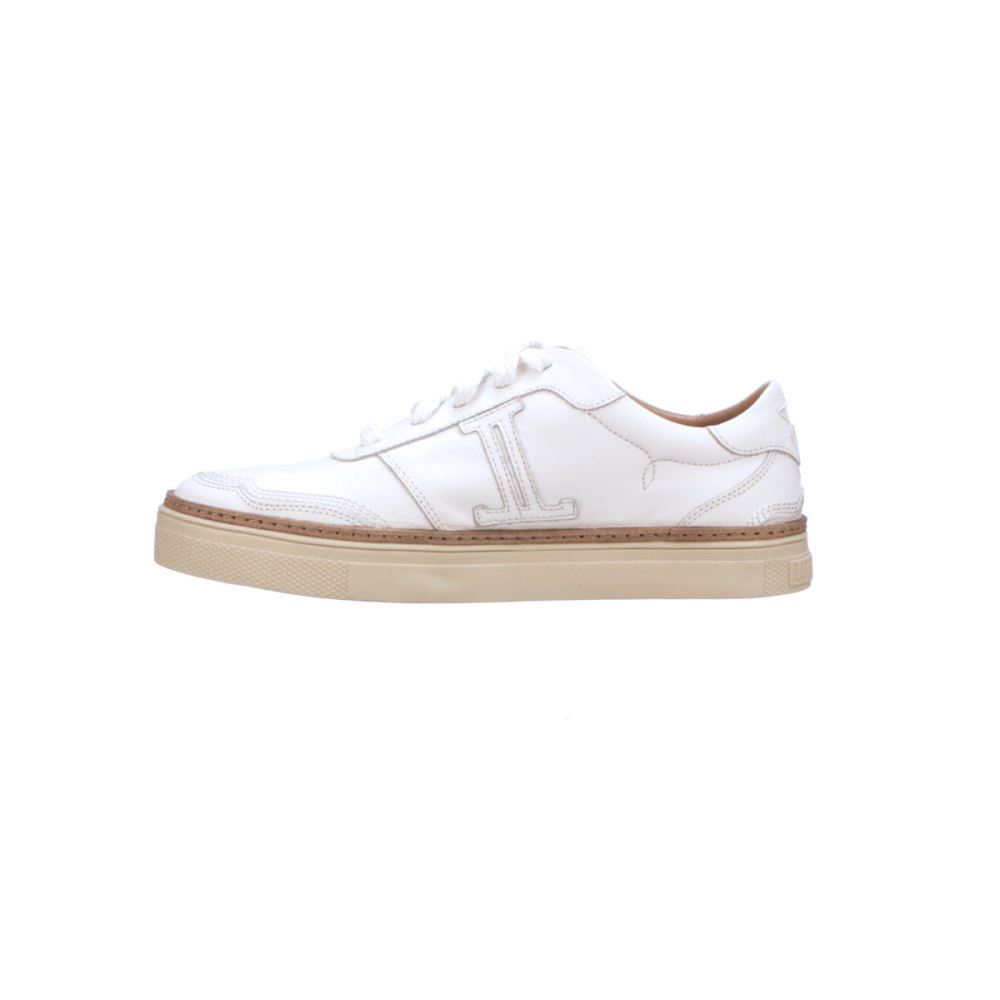 Lucchese Double L Lace Up Sneakers - White