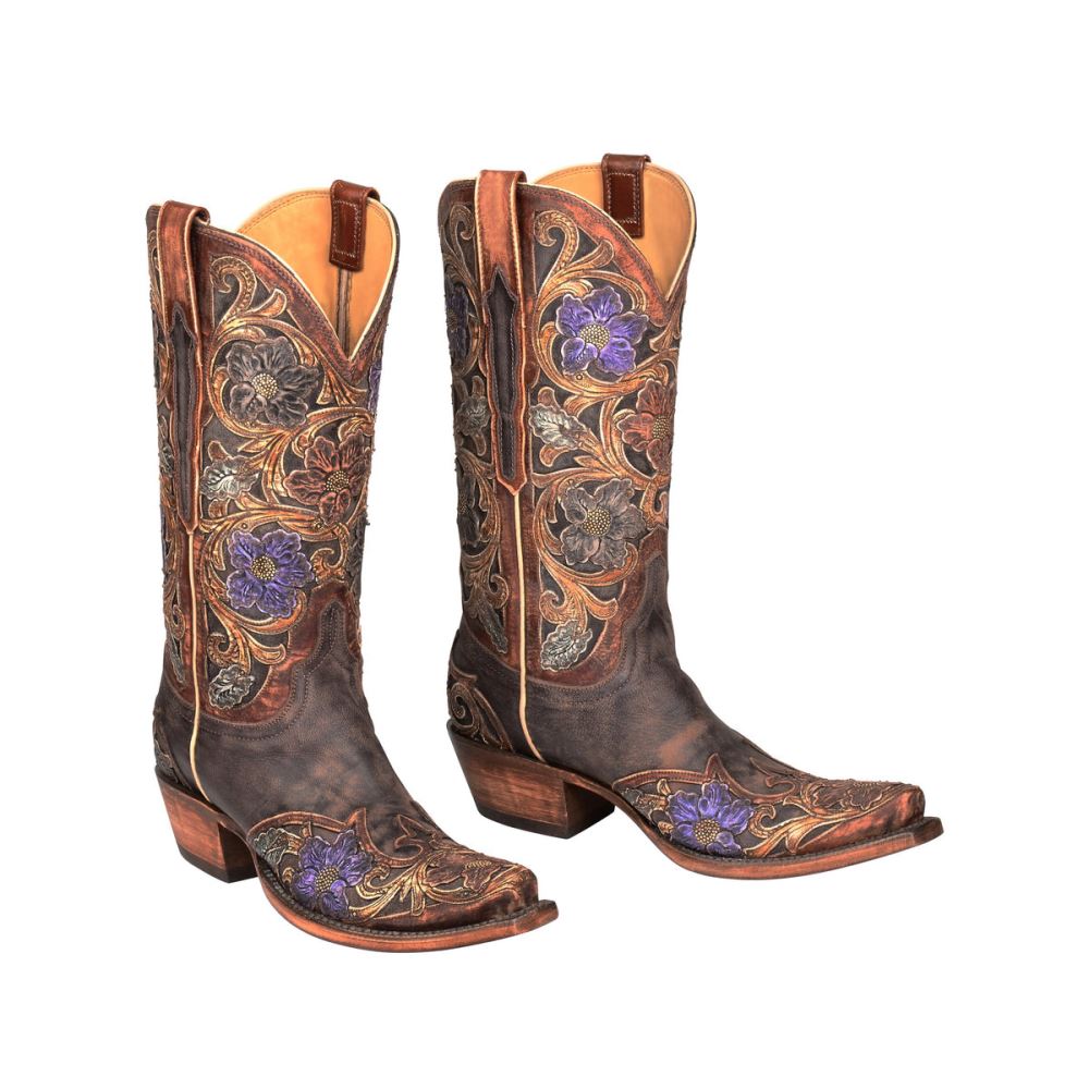 Lucchese Drea - Dark Brown + Natural