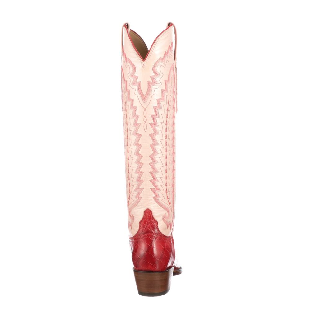 Lucchese Priscilla Exotic - Red