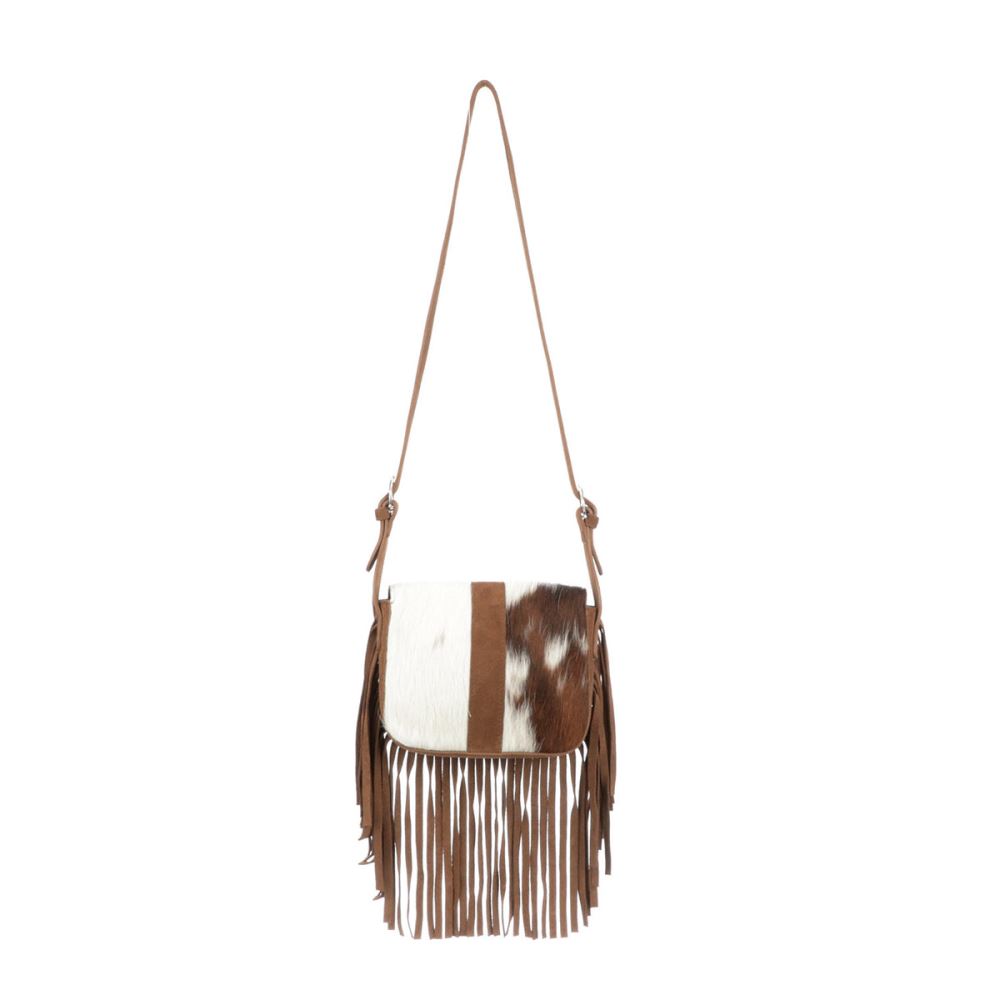 Lucchese Mini Suede Fringe Bag - Tan/Brown/White