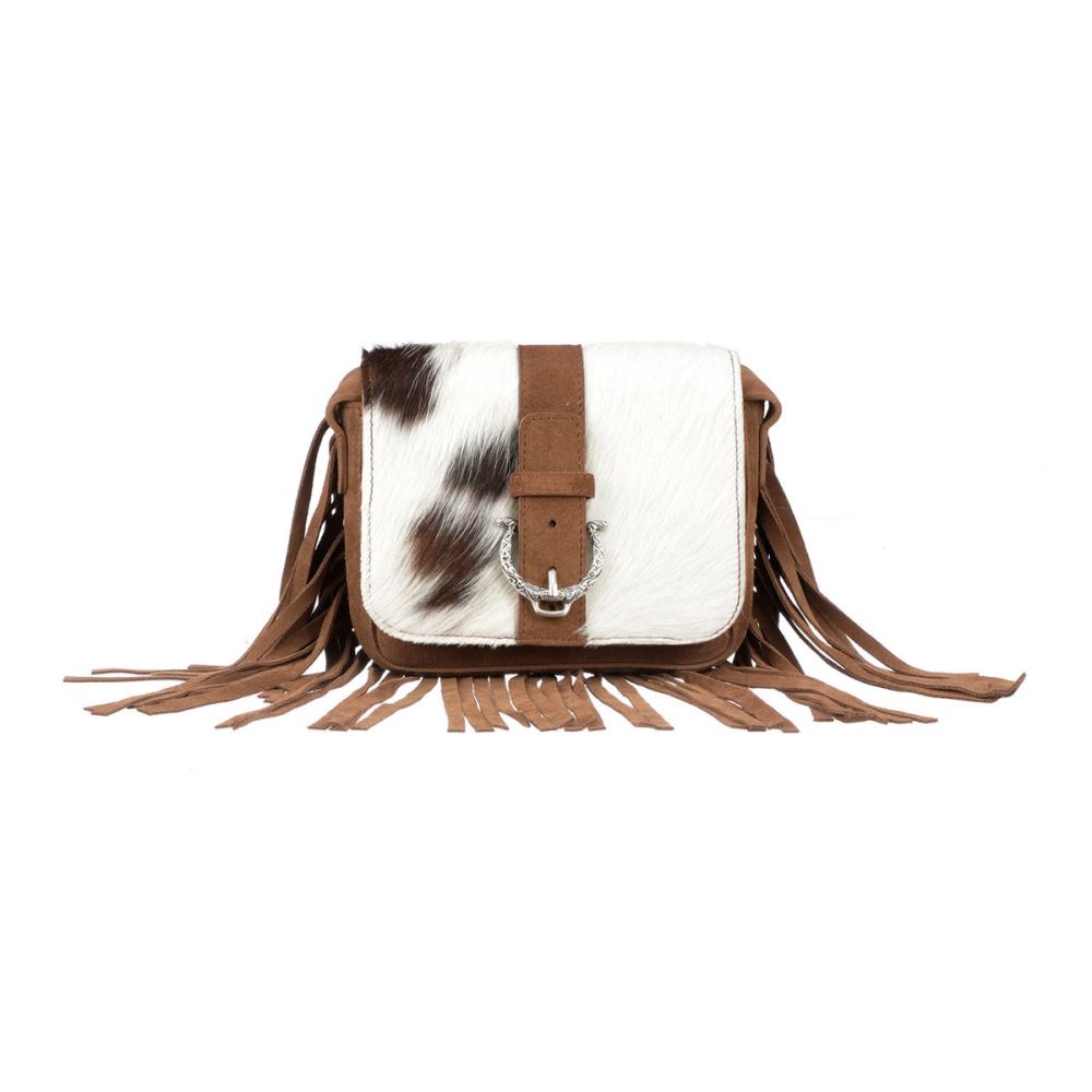 Lucchese Mini Suede Fringe Bag - Tan/Brown/White