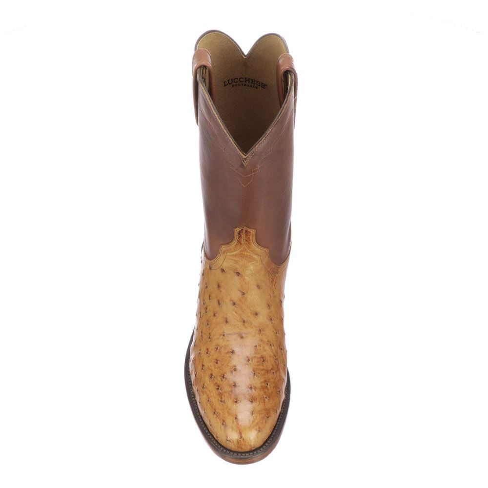 Lucchese Zane - Barnwood + Tan