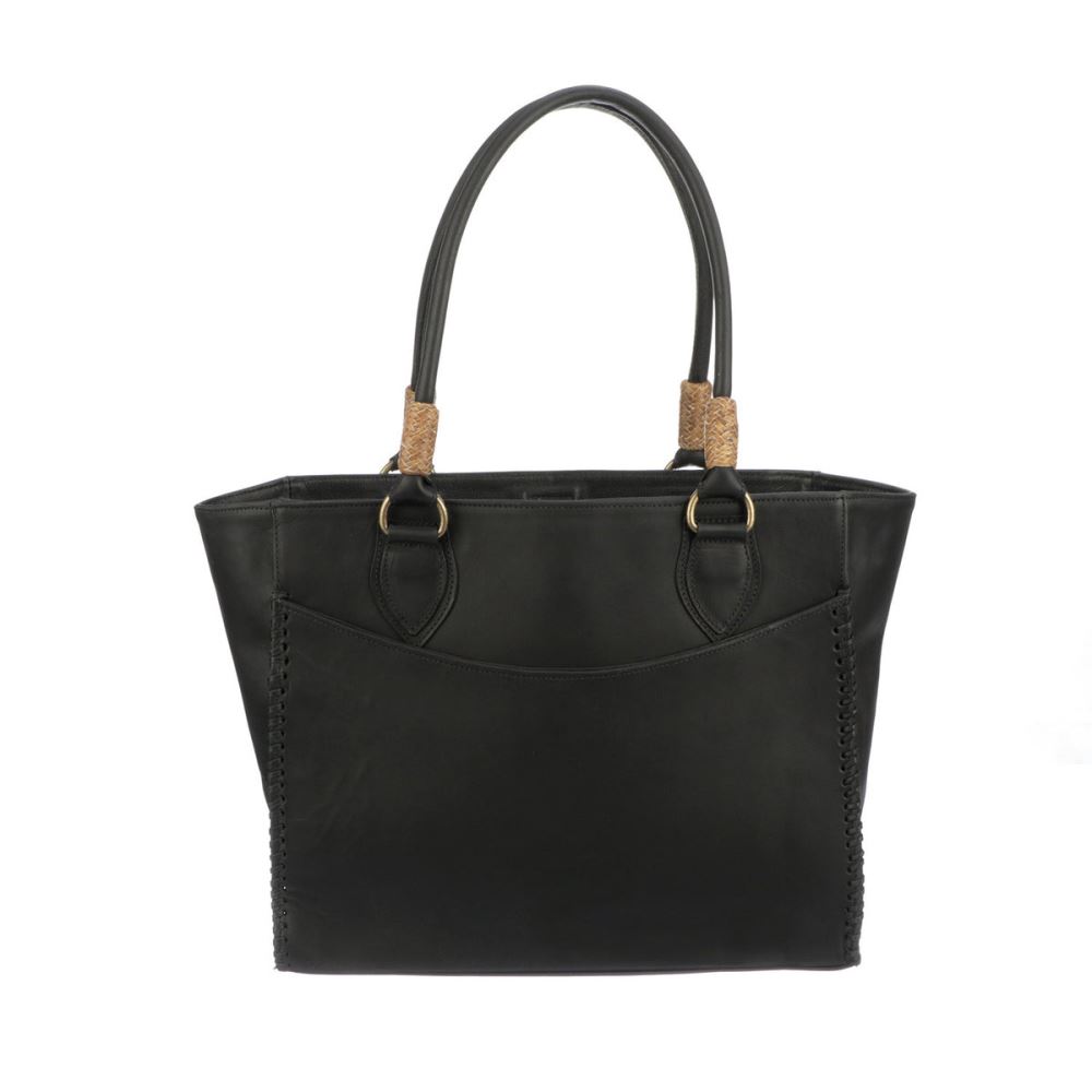 Lucchese Tooled Tote Bag - Black