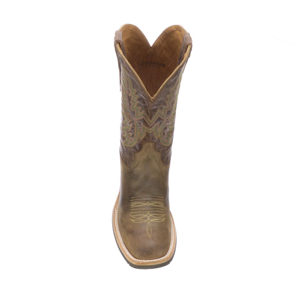 Lucchese Rudy - Olive + Chocolate